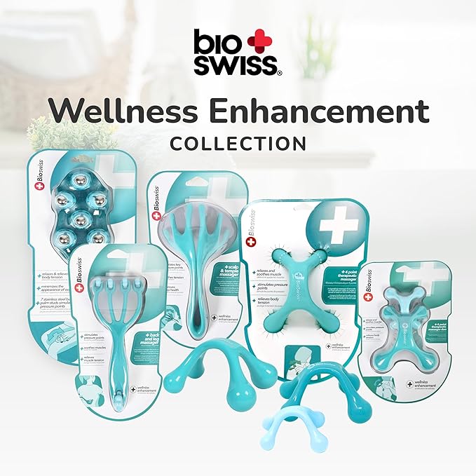BioSwiss Massage Glove with Steel Roller Balls, Handheld Full Body Massager - Image 7