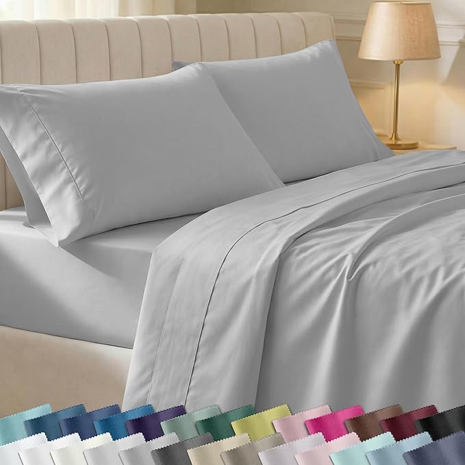 California Design Den Soft 100% Cotton Sheets Twin XL Size Set, 400 Thread by CaliforniaDesignDen