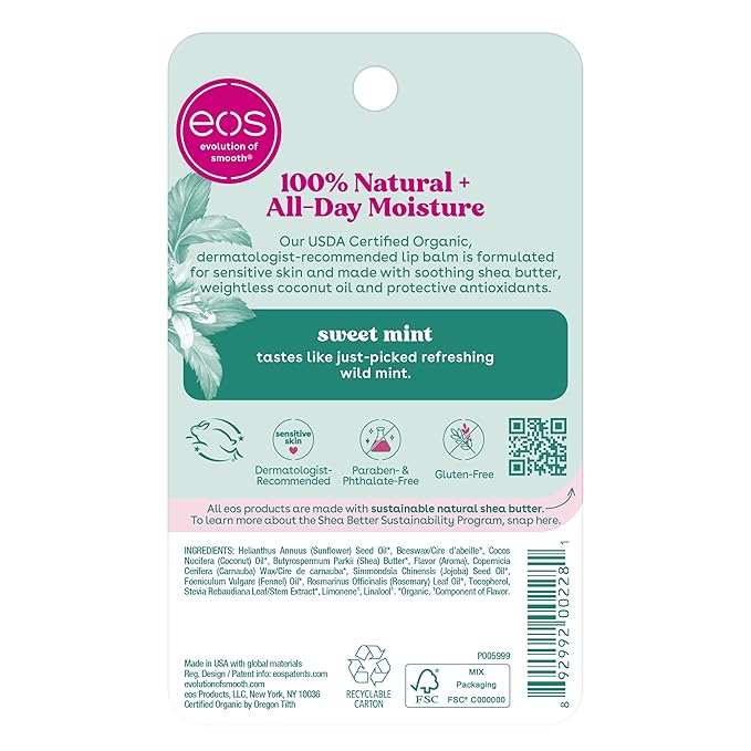 eos 100% Natural & Organic Lip Balm - Image 6