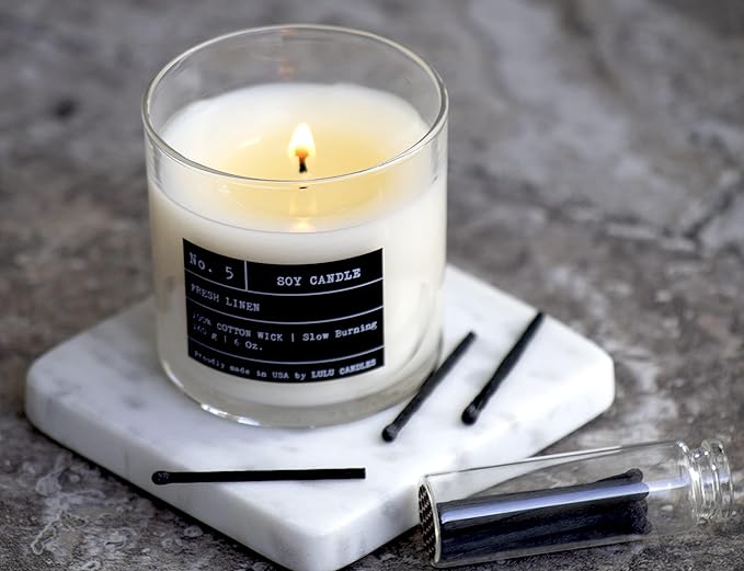 Lulu Candles | Cedarwood Infused Mango | Luxury Scented Soy Jar Candle | Hand - Image 2