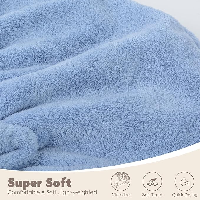 SUNLAND Large Microfiber Hair Drying Caps - Image 4