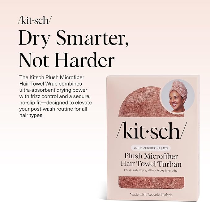 Kitsch Plush Microfiber Hair Towel Wrap - Image 2
