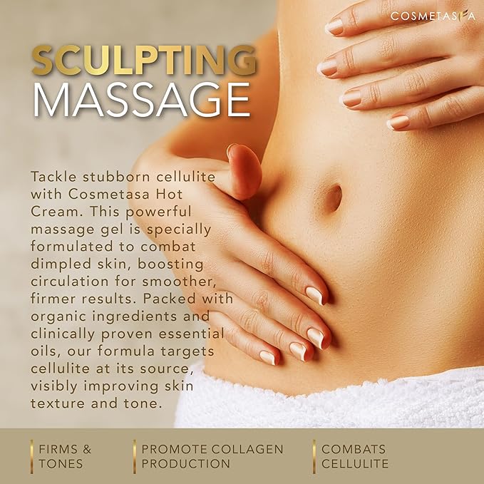 Cosmetasa Hot Belly Cream- 87% Organic Cellulite Cream - Image 6