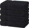 White Classic Black Bath Towels 27x54 Inch, Cotton Towel Set by WhiteClassic