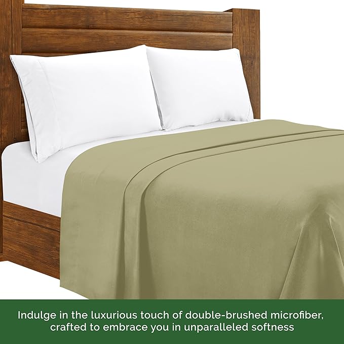 Luxury Flat Sheet on Amazon Elegant Comfort Wrinkle-Free 1500 Premier Hotel - Image 5