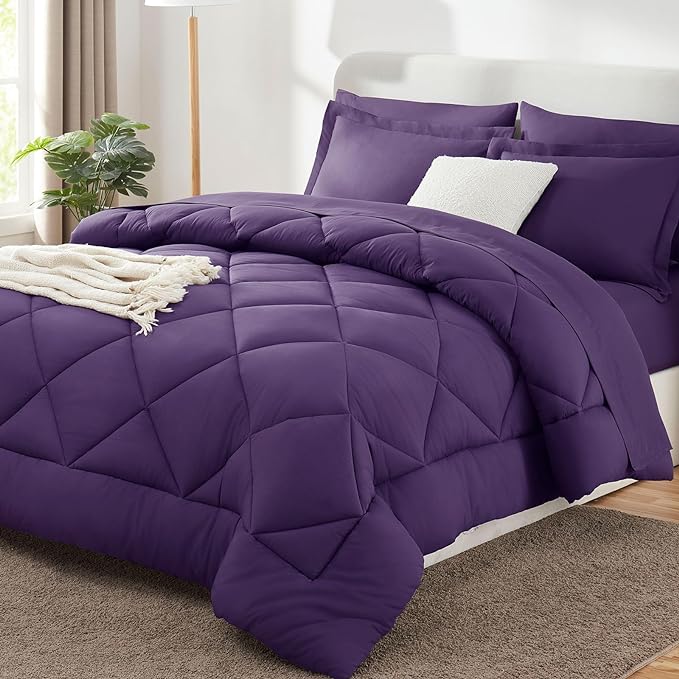 CozyLux Full Size Comforter Sets Purple by CozyLux