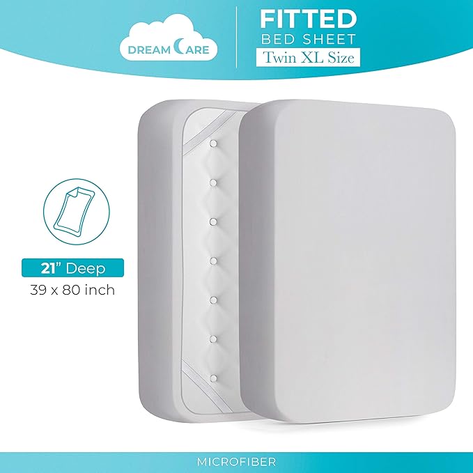 DREAMCARE Twin XL Fitted Sheet - Image 4