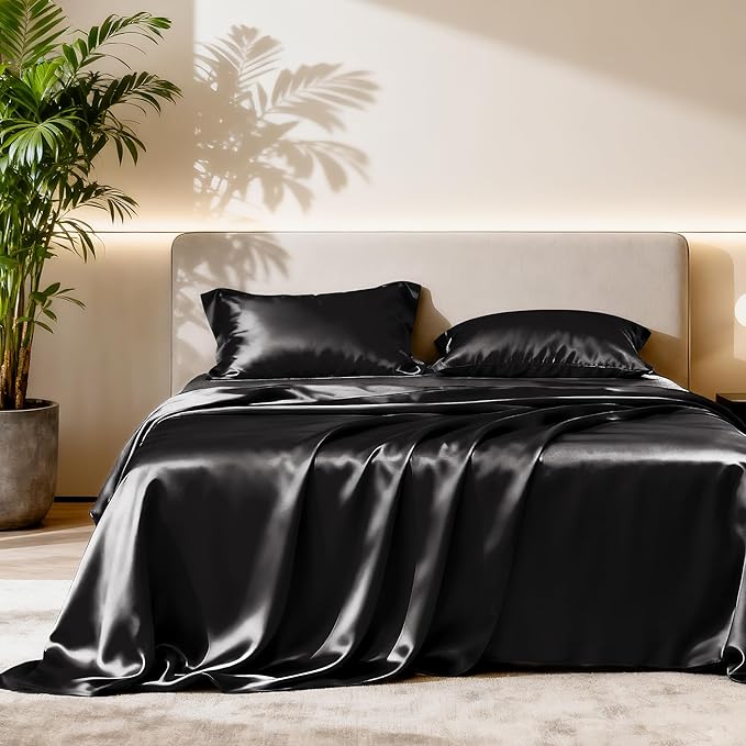 Love's cabin Full Size Satin Sheet Sets - Image 2