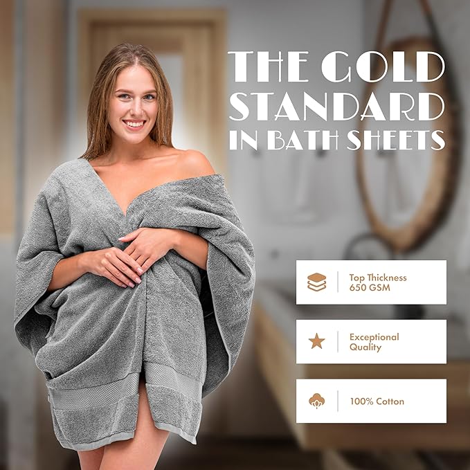 Luxury Soft Bath Sheet Towels Set - Image 2