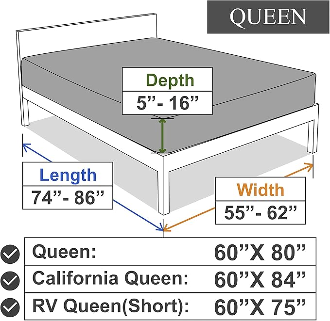 Stretch Queen Fitted Sheet Only - Image 7