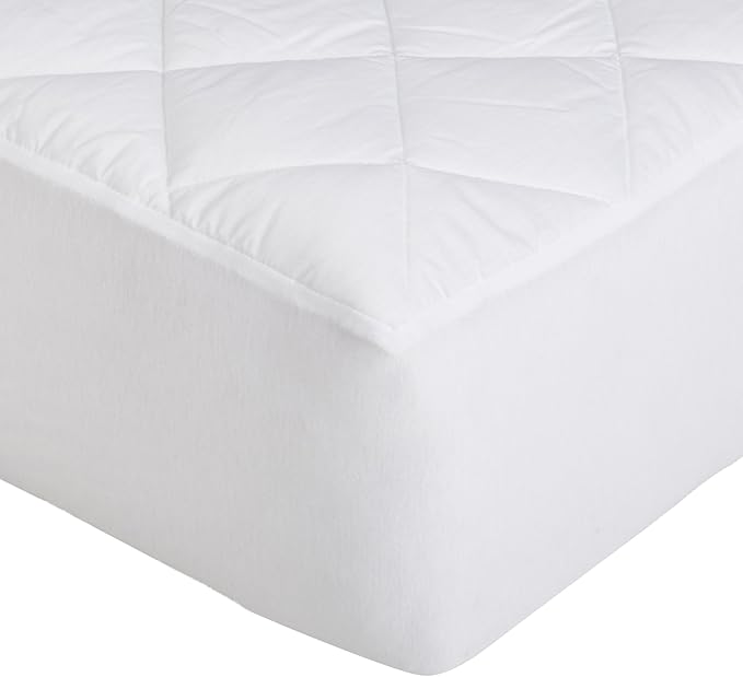 Amazon Basics Hypoallergenic Quilted Mattress Topper Pad, Cover 18 Inches Deep - Image 4