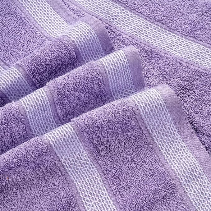 CASA COPENHAGEN Solitaire 6Pcs 100% Egyptian Cotton Large Designer Towels Gift - Image 9