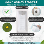 ENKOSI Bath Mat – 40 x 16 Inch Extra Long Non Slip Bathtub Mat – Anti Slip Clear Shower Mat with Suction Cups and Drain Holes – Bathroom Mat for Bath Tub and Smooth Shower Floors (40x16 Clear)