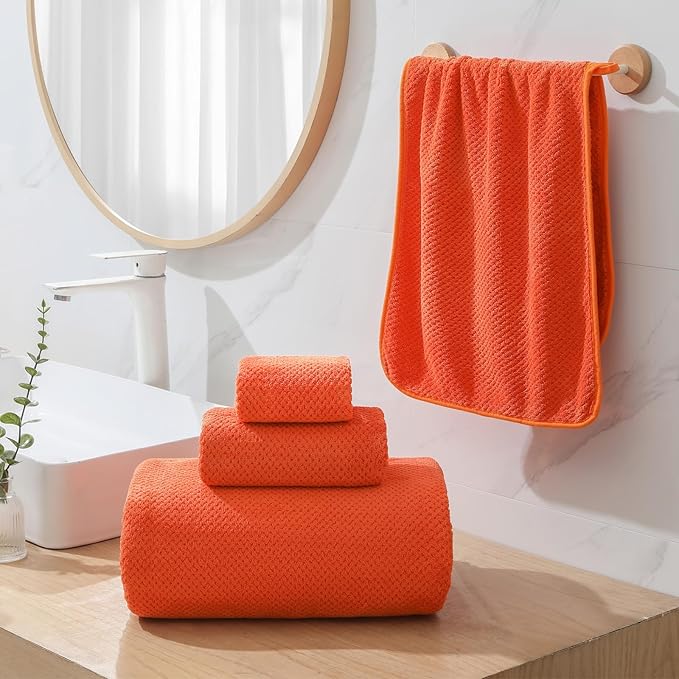 YTYC 29x59 Inch Bath Towels Set of 6 Large, Super Soft Lint Free Lightweight - Image 4