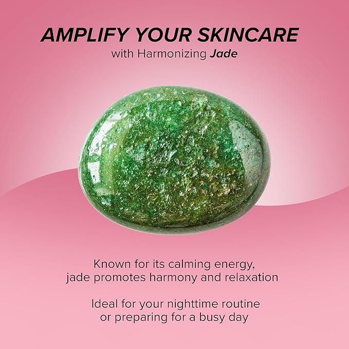 Skin Gym Jade Facial Roller & Gua Sha Tool Workout Set, Revitalizing Skincare - Image 4