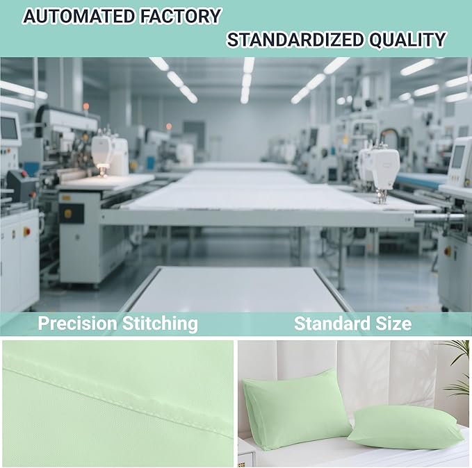 ZPECC Pillow Cases Queen Size Set of 12, 20x30 Envelope Closure Pillowcases - Image 4