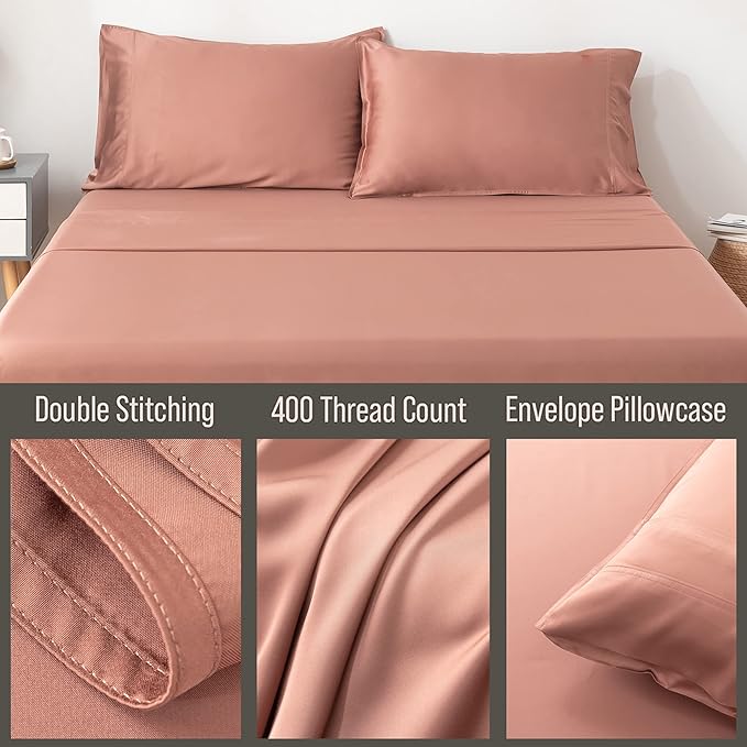 Bella Coterie | Luxury Bamboo Viscose Queen Size Pillowcase Set | 100% - Image 3