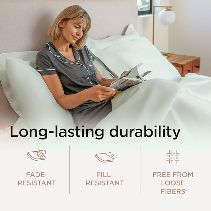 Threadmill Queen Sheet Set | 800 Thread Count Queen Bed Sheets - Image 4