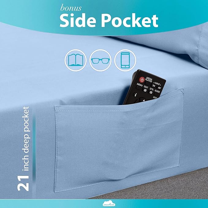 DREAMCARE Twin XL Fitted Sheet - Image 3