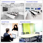 30 Pack Stackable Conference Room Chairs with Wheels and Paddle, Ergonomic Mesh Back and Arms for Meeting, Conference, Reception, Training Room & Home Office Desk Folding Chairs