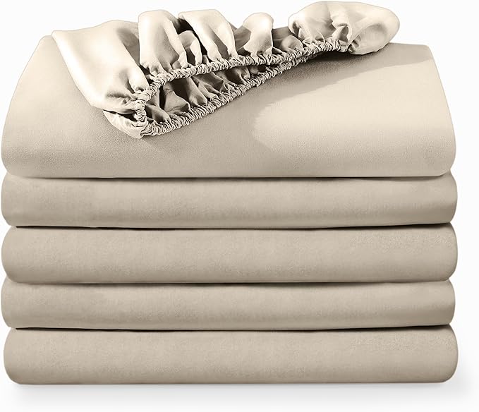 Bare Home 5-Pack Fitted Bottom Ultra-Soft Sheets King by BareHome