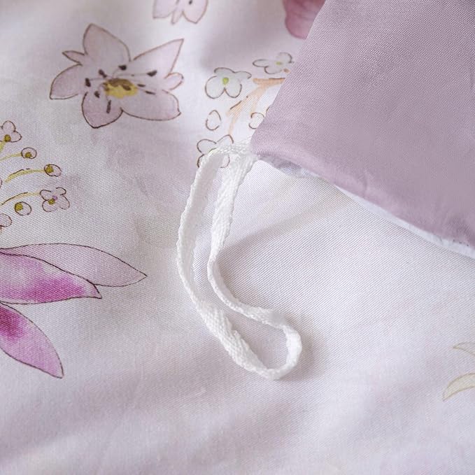 OAITE Duvet Cover Set King Size Floral Pattern Ultra Soft 100% Cotton Duvet - Image 8