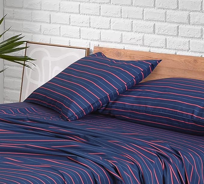 RUVANTI 100% Cotton Sheets – Full Size Percale Bedding, Cooling & Breathable - Image 7
