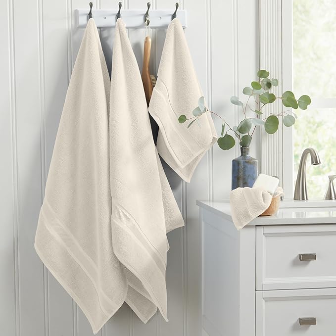 Springtree Home Luxury Viscose from Bamboo Bath Towel Set 6 Piece Set | 35% - Image 9