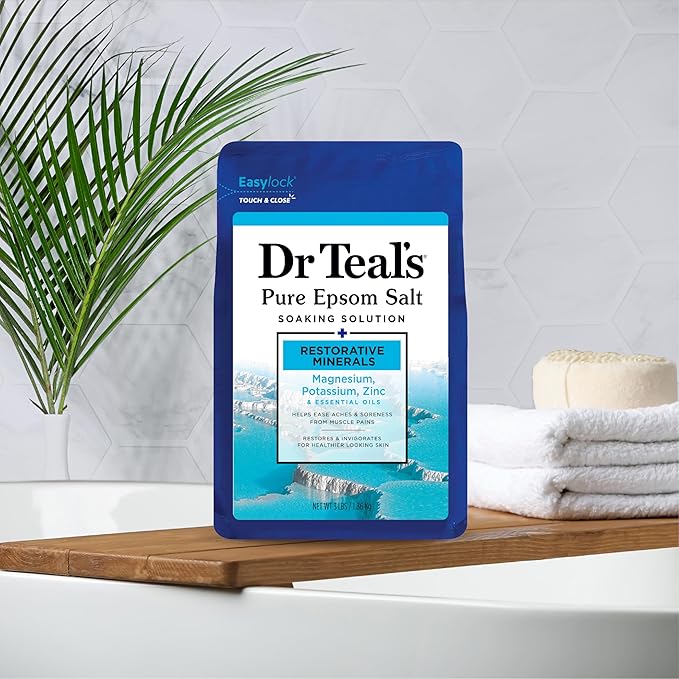 Dr Teal's Epsom Salt Magnesium Soak, Restorative Minerals - Image 7