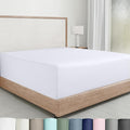 California Design Den Twin Fitted Sheet Cotton Sateen, Durable All-Around by CaliforniaDesignDen