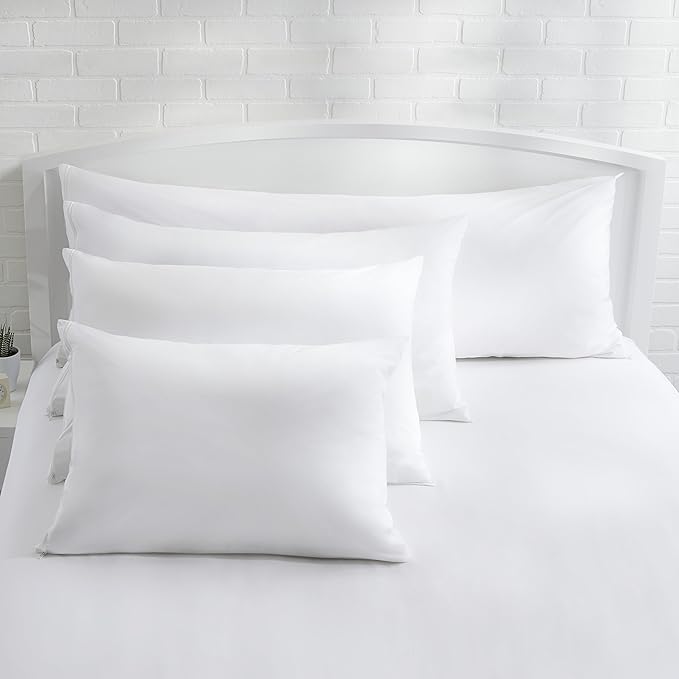 Amazon Basics Standard Breathable 100% Cotton Hypoallergenic Pillow Protector - Image 8
