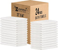 ZUPERIA White Bath Towels Bulk 24 Pack by Zuperia