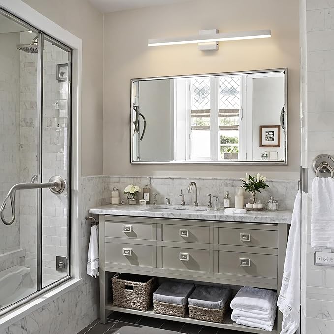 Nickel Bathroom Vanity Light 31.5 inch, 26W Dimmable 5CCT LED Bathroom Light - Image 8