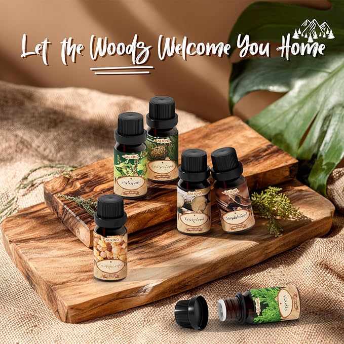 SALKING Woody Essential Oils Gift Set, Natural and Pure Aromatherapy Fragrance - Image 7