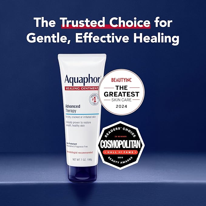Aquaphor Healing Ointment Advanced Therapy Skin Protectant, Dry Skin Body - Image 15
