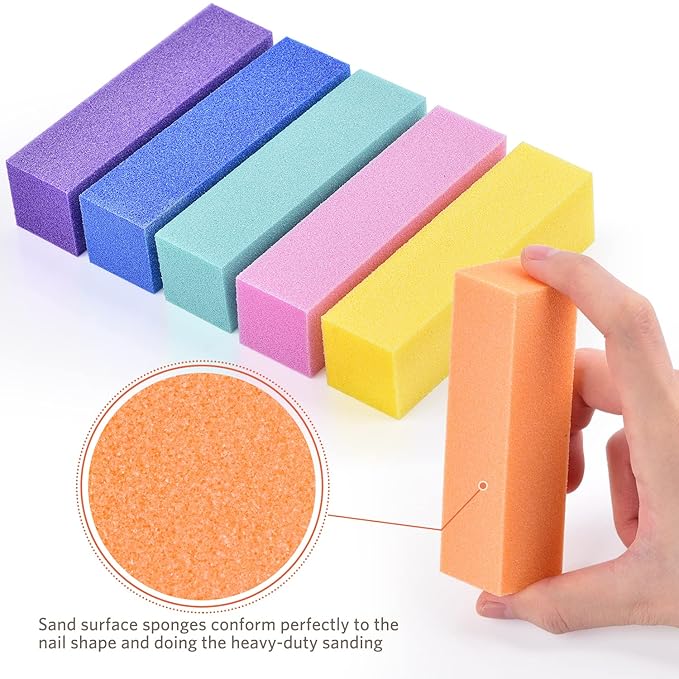 TsMADDTs Nail Files and Buffers, Professional Manicure Tools Kit Rectangular - Image 4