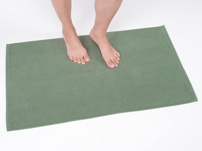 Cotton Paradise Bath Rug for Bathroom, 20x34 inch 100% Cotton Non Slip Bath Mat by UNITEDHOMETEXTILE