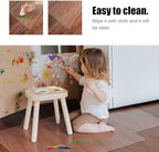 Kuyal Chair Mat, Rolling Chair Mat for Hardwood Floor, 45" X 53" Transparent PVC Home Office Floor Protector Mat (45" X 53" with Lip)