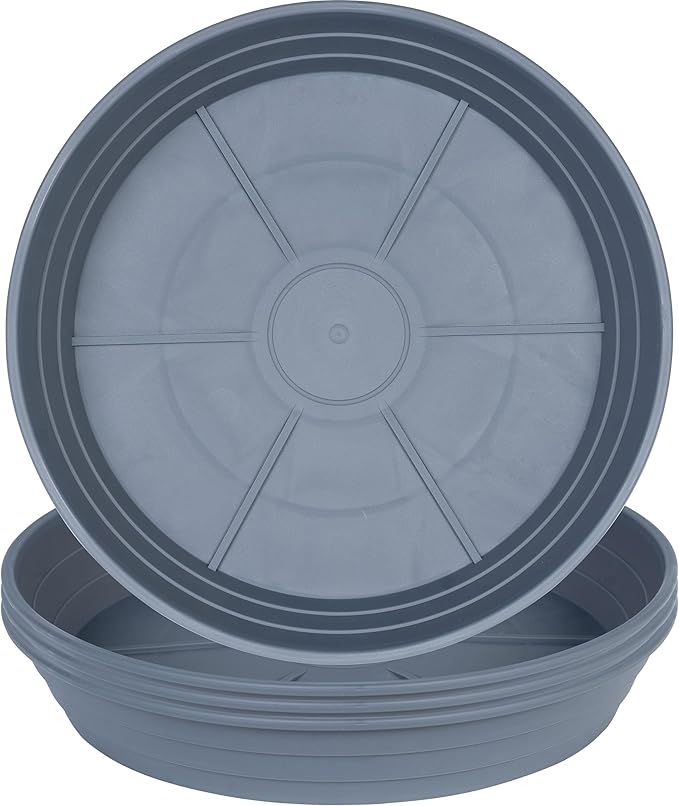 Plant Saucer 8 Inch 4 Pack 6 8 10 12 14 16 18 20 25, Plastic Plant Trays by LWALRS