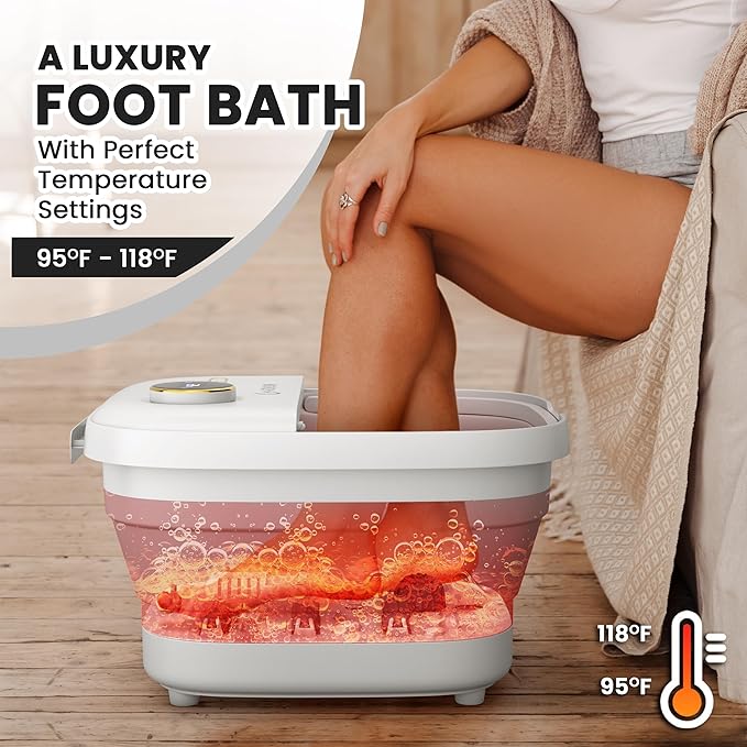 Gideon Foot Spa Massager & Heated Foot Bath, Luxury Therapeutic Massager - Image 3