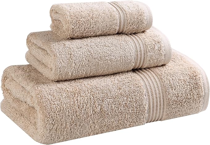 Superior Egyptian Cotton 3-Piece Towel Set, Basic Towels by SUPERIOR
