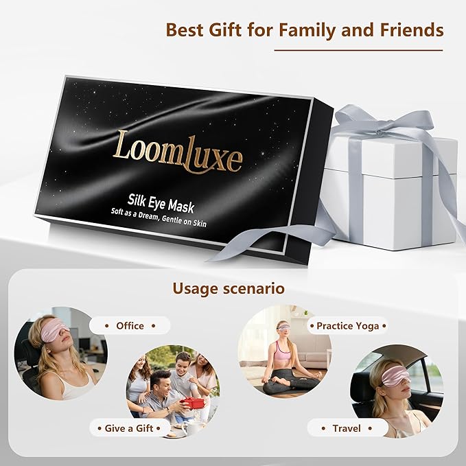 Sleep Mask Silk Eye Mask for Men Sleeping Mask, Adjustable Elastic Strap for - Image 7