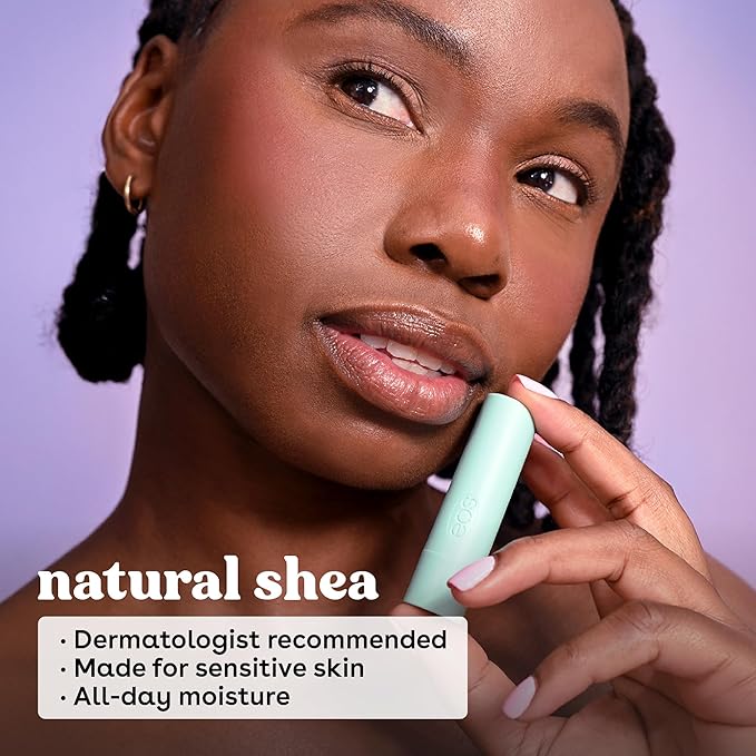 eos Natural Shea Lip Balm, Honey Apple, Coconut Milk & Raspberry Kiwi Splash - Image 3