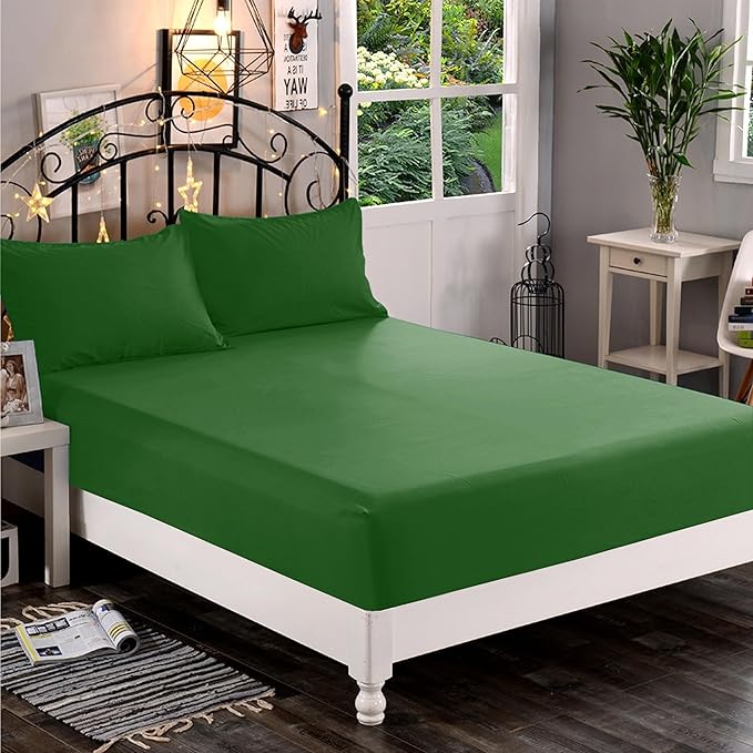 Elegant Comfort 1500 Premium Hotel Quality 1-Piece Fitted Sheet, Softest by ELEGANTCOMFORT
