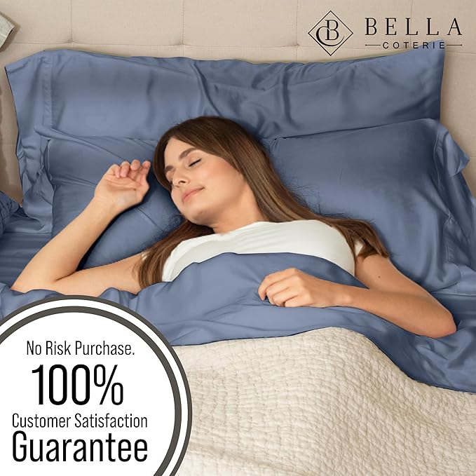 Bella Coterie | Luxury Bamboo Viscose Queen Size Pillowcase Set | 100% - Image 5