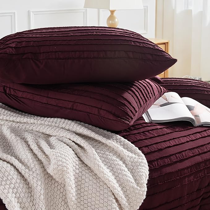 NEXHOME PRO Duvet Cover Full, 3 Pieces Boho Tufted Duvet Cover Set, Soft and - Image 6
