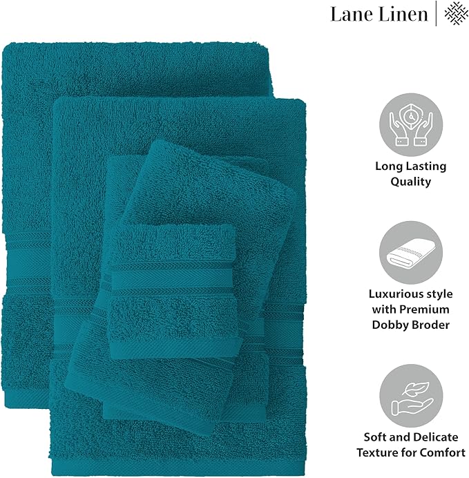 LANE LINEN Luxury Bath Towels Set - Image 6