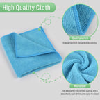 SINLAND Microfiber Dish Cloth for Washing Dishes Rags Best Kitchen Washcloth Cleaning Cloths 5 Color Assorted 12Inchx12Inch 10 Pack