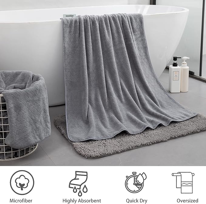 Ycosy 2 Pack Hand Towels Set 16"x31", Quick Dry Thick and Highly Absorbent Hand - Image 5
