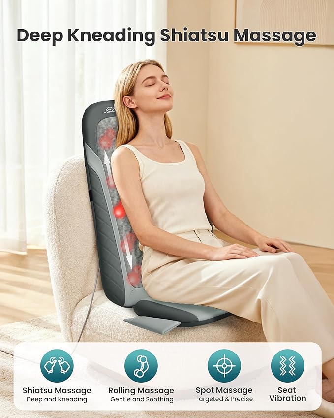 Shiatsu Back Massager with Heat, Full Back Massager - Image 2